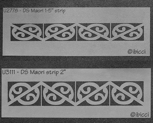 ibicci DS Māori Strip stencils 1.5" & 2"
